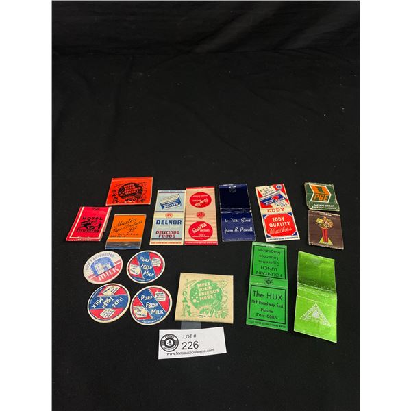 Lot of Vintage Match Covers etc