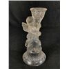 Image 8 : Vintage Clear Glass Horse and Carriage Planter, a Clear Glass Cupid Candle Holder and a set of 6 Opa