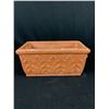 Image 2 : Vintage Ilma Italy Double Terra Cotta Planter.Plus a Vintage Cast Iron Rooster. Hand Painter. Hose H