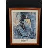 Image 2 : Lot of 2 Pictures Framed, Signed Original From Italy and a Framed Picasso Print. PLUS A Skateboarder