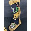 Image 2 : Nice Pair of Native Moccassins  Measures 10" L on Bottom of Foot