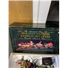 Image 2 : Holiday Express Train Set. 29"'x 19"x '10.5" Was Told Complete and Working.