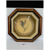 Image 1 : Deep Framed and Matted Rooster Plate, Large
