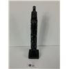 Image 1 : Large Black 12inch Tall Native Totem Pole