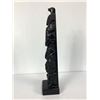 Image 2 : Large Black 12inch Tall Native Totem Pole