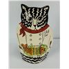 Image 2 : Hand Blown Large signed Pink Vase Painted, By Margot T 81 Plus NINA LYMAN Cat Vase Hand Painted, Sig
