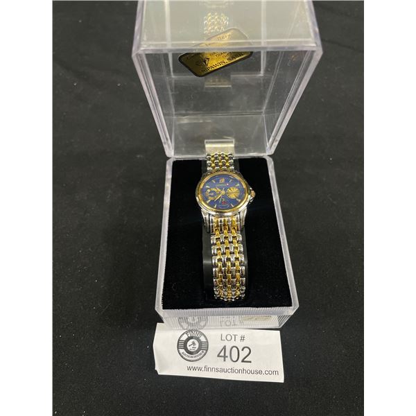 Geneva Ladies Watch with Gold/Silver Coloured Watch Band