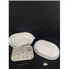 Image 3 : Large Newer Enamel Roasting Pan, with Nice Kitchen Décor