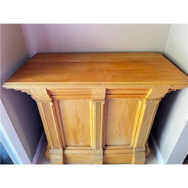 Antique Canadian Pine Altar Table