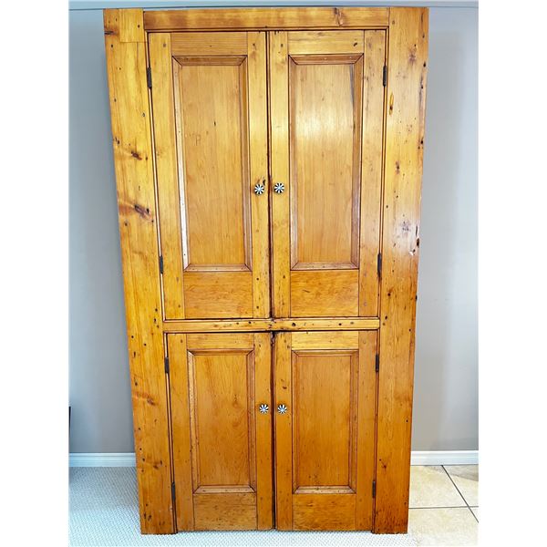 Antique Canadian Pine Armoire