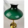 Image 3 : Victorian Green Glass Shade Table Lamp