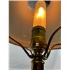 Image 4 : Victorian Green Glass Shade Table Lamp