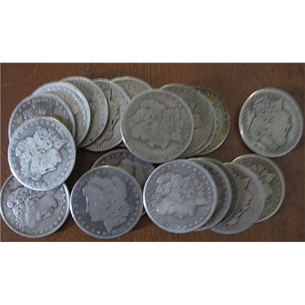 20 pcs. Morgan Silver Dollars Random Dates