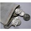 Image 1 : 100 pcs. Walking Liberty Halves in Canvas Bag