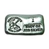 Image 1 : 1 Troy Oz.- Gold n Gems Prospector Silver Bar