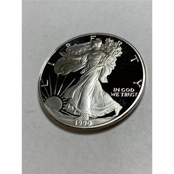 1990 US Silver Eagle Proof Coin