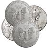 Image 1 : (4) US Silver Eagles - Random Dates