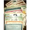 Image 1 : Lot of (50) Assorted Stock Certificates