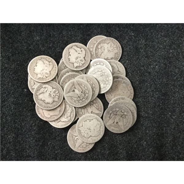 Lot of (20) Random Date / Grade Morgan Silver $1