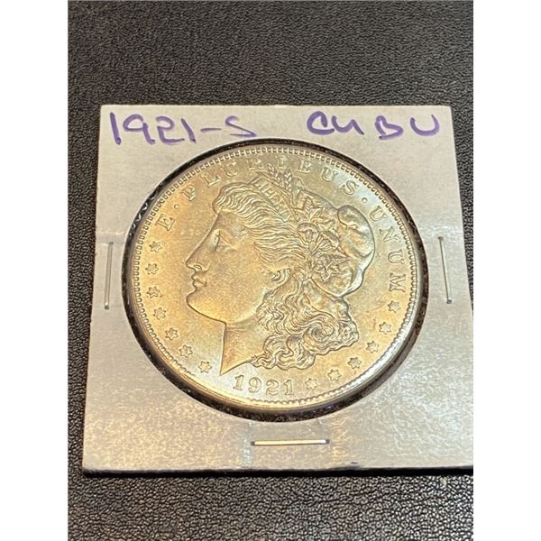 1921 S CU BU Morgan Silver Half Dollar