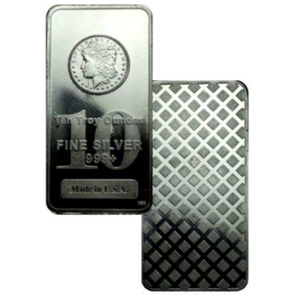 10 oz. Morgan Design Silver Bar