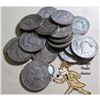 Image 1 : 20 pcs. Franklin Half Dollars -90% Silver Mix Date