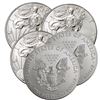 Image 2 : (5) Random Date BU Silver Eagles