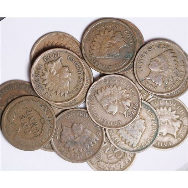 Lot of (10) Indian Head Cents - Random Date