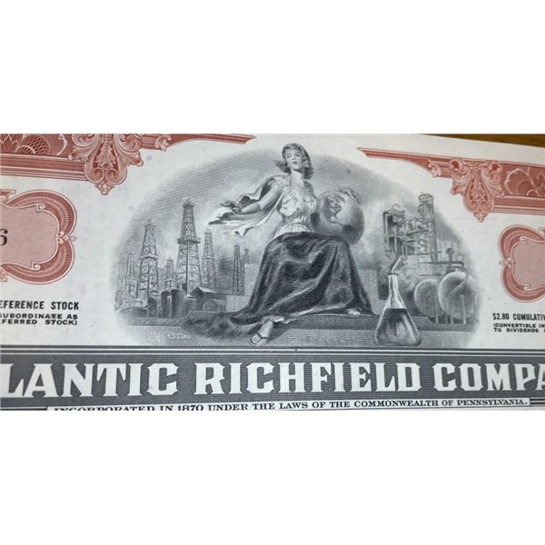 Atlantic Richfield (ARCO) Stock Certificate