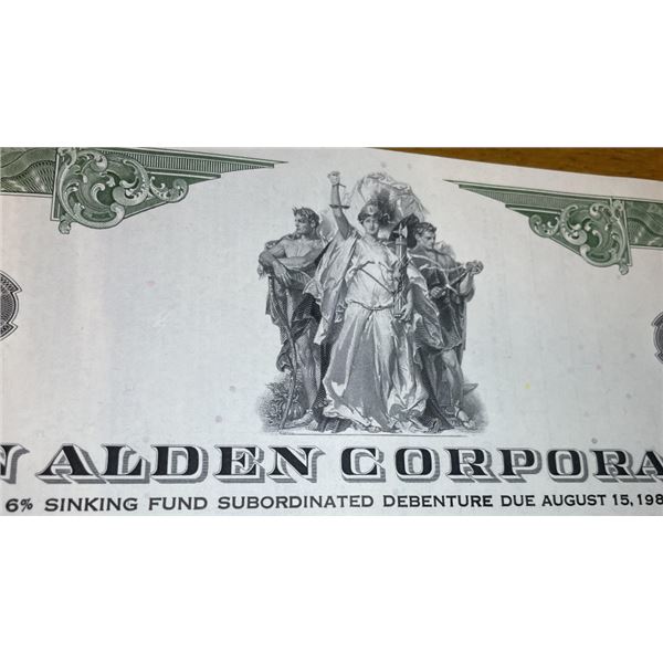 Glen Alden Corporation Stock Certificate