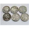Image 1 : Lot of (6) Buffalo Nickels