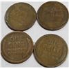 Image 2 : (4) Teens Lincoln Wheat Cents