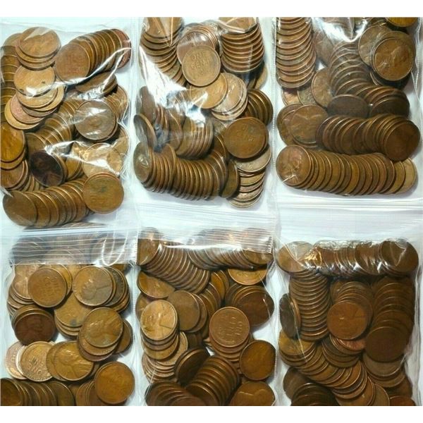 (1) Bag of 100 Lincoln Wheat Cents Unsearched