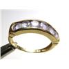 Image 2 : 14k YG Tanzanite Channel Set Ring