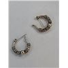 Image 2 : Sterling Silver Bali Style Hoop Earring