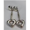 Image 1 : Sterling Silver Heart Design Earrings