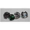 Image 1 : 4 tcw. Lab Created Colored and Clear Gems