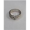 Image 2 : Sterling Silver Modern Ring w/ Colored Stones
