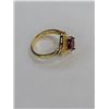 Image 2 : Vermeil Garnet and Topaz Ring
