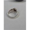 Image 2 : Sterling SIlver and Garnet Ring