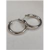 Image 1 : 10k WG Hoop Earrings