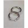 Image 2 : 10k WG Hoop Earrings