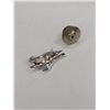 Image 2 : Vintage Tie Tack w/ Diamond Inset