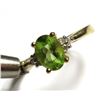 Image 1 : 14k YG Peridot and Diamond Accents Ring