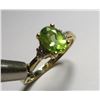 Image 2 : 14k YG Peridot and Diamond Accents Ring