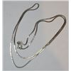 Image 1 : Italian Serpentine Sterling Silver Chain