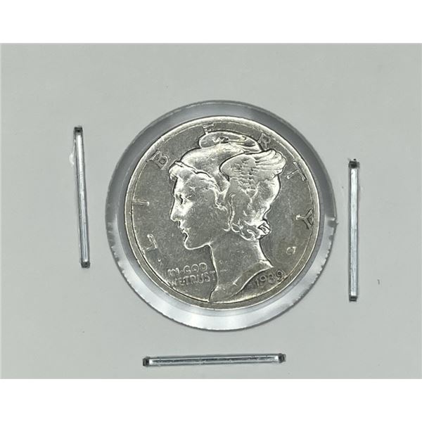1939 XF Grade Mercury Dime