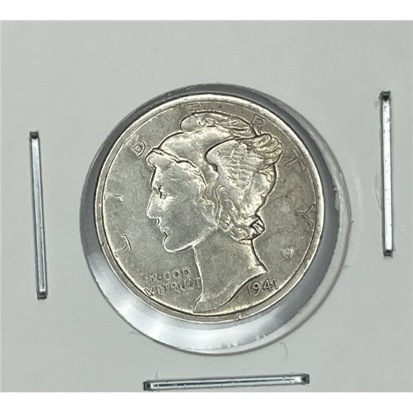 1941 S Mercury Dime