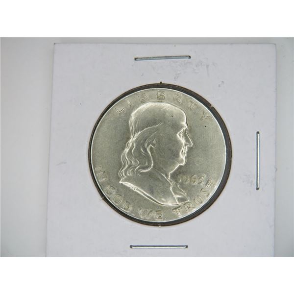 1963 d Franklin Half Dollar