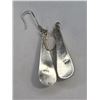 Image 2 : Sterling Silver Hookback Onyx Earrings